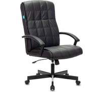 Кресло руководителя Бюрократ CH-823AXSN черный экокожа, крестовина металл, черный 414122