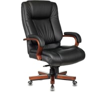 Кресло руководителя Бюрократ T-9925WALNUT черный кожа/иск.кожза, крестовина металл/дерево 1215691