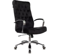 Кресло руководителя Бюрократ T-9928SL Fabric черный Holland 75, крестовина металл, хром 1985922