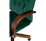 Кресло руководителя Бюрократ T-9928WALNUT Fabric зеленый Italia Green, крестовина металл/дерево 1932029 5