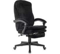 Кресло руководителя Бюрократ T-9950MSG-F Fabric черный Light-20, крестовина пластик, подставка для ног 2058923