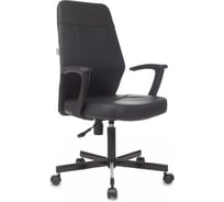 Кресло Бюрократ CH-605 черный экокожа, крестовина металл, черный 484854