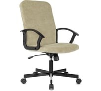 Кресло Бюрократ Triest Fabric песочный Light-21, крестовина металл, черный 2100150