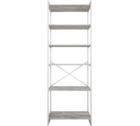 Стеллаж Металл-Завод GUTTA 196х46х34 см, с шестью полками, патина, белый GS19646346P3