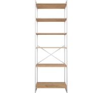 Стеллаж Металл-Завод GUTTA 196х69х34 см, с шестью полками, эвок, белый GS19669346E3