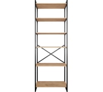 Стеллаж Металл-Завод GUTTA 196х69х34 см, с шестью полками, эвок, чёрный GS19669346E2