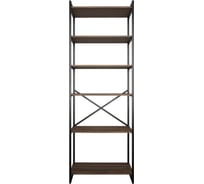 Стеллаж Металл-Завод GUTTA 196х69х34 см, с шестью полками, коричневый, чёрный GS19669346B2