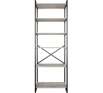 Стеллаж Металл-Завод GUTTA 196х69х34 см, с шестью полками, патина, чёрный GS19669346P2