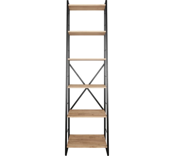 Стеллаж Металл-Завод GUTTA 185х73х35 см, Л-образный, с шестью полками, эвок, черный GSL18573356E2