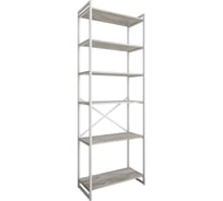 Стеллаж Металл-Завод GUTTA 196х69х34 см, с шестью полками, патина, белый GS19669346P3