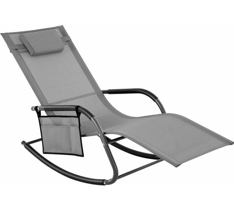 Лежак-качалка Garden Story Джерси текстилен, серый WR-T24
