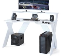 Компьютерный стол СОКОЛ белый КСТ-118Б