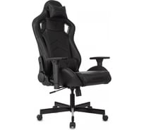 Кресло игровое Бюрократ Knight Gladiator черный экокожа, с подголовником, крестовина металл, 1983746