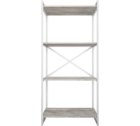 Стеллаж Металл-Завод GUTTA 151х69х34 см с четырьмя полками, патина , белый GS15169344P3