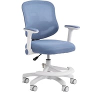 Кресло с подставкой для ног BRABIX MG-215, сетка/ткань TW, голубое, 533312