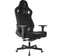 Кресло игровое Бюрократ Knight Hunter черный Alfa Black искусственная замша, крестовина металл, 2024007