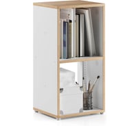 Модуль мебельный Металл-Завод GUTTA вертикальный 68х35х30 см, 2 секции, белый, эвок GWM6835302EX