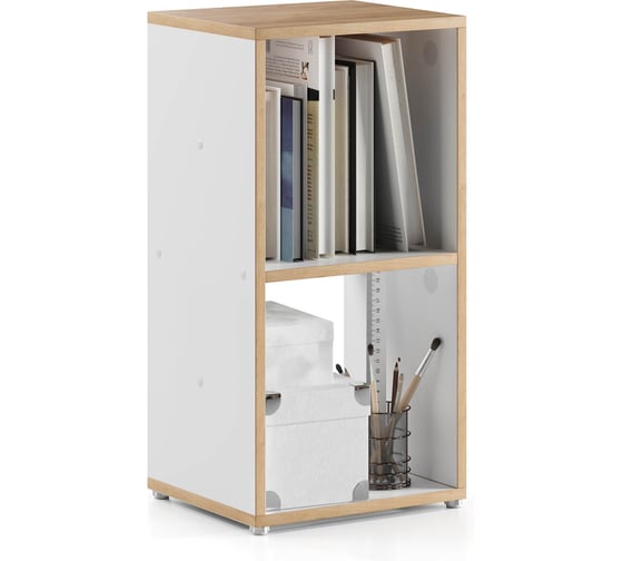 Модуль мебельный Металл-Завод GUTTA вертикальный 68х35х30 см, 2 секции, белый, эвок GWM6835302EX 1