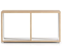 Модуль мебельный Металл-Завод GUTTA горизонтальный 35х68х30 см, 2 секции, белый, эвок GWM3568302WX