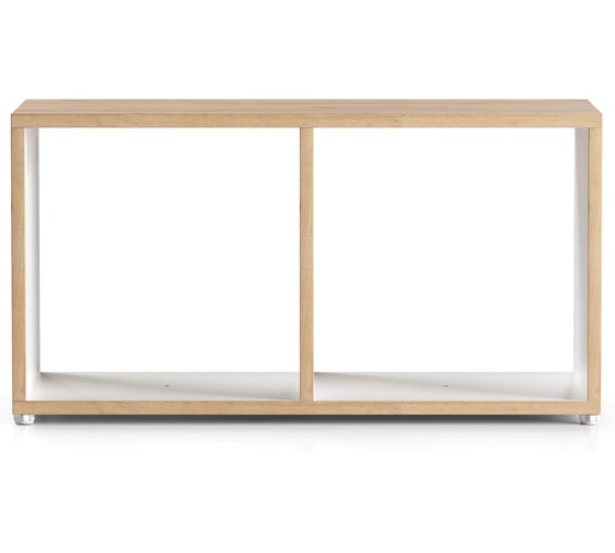 Модуль мебельный Металл-Завод GUTTA горизонтальный 35х68х30 см, 2 секции, белый, эвок GWM3568302WX 1