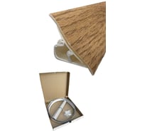 Плинтус для столешницы гибкий Аврора 23 + (кт заглушек/уголков) 3м (дуб вотан) 06027028