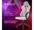 Кресло компьютерное BRABIX Forcer GM-127, 2 подушки, ткань, розовое/серое, LT28/velvetLUX36, 533215 4