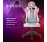 Кресло компьютерное BRABIX Forcer GM-127, 2 подушки, ткань, розовое/серое, LT28/velvetLUX36, 533215 7