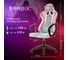 Кресло компьютерное BRABIX Forcer GM-127, 2 подушки, ткань, розовое/серое, LT28/velvetLUX36, 533215 8
