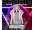 Кресло компьютерное BRABIX Forcer GM-127, 2 подушки, ткань, розовое/серое, LT28/velvetLUX36, 533215 9