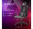 Кресло компьютерное BRABIX Forcer GM-127, 2 подушки, экокожа/велюр, черное/серое, 533216 8