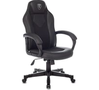 Кресло игровое Бюрократ Zombie Game 17 черный ткань/эко.кожа крестов. пластик 1638213