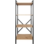 Стеллаж Металл-Завод GUTTA 111х46х34 см четыре полки, эвок, чёрный GS11146344E2