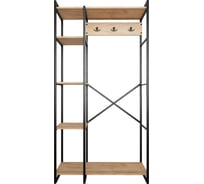 Гардероб Металл-Завод GUTTA180х92х34 эвок,чёрный GW18092345E2