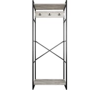 Гардероб Металл-Завод GUTTA180х69х34 патина,черный GW18069342P2