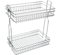 Бутылочница для кухни Аврора 300 правая, на скрытых направляющих с доводчиком / двухуровневая корзина 0610615