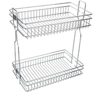Бутылочница для кухни 300 Аврора левая, на скрытых направляющих с доводчиком / двухуровневая корзина 0610614