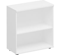 Стеллаж низкий широкий Юнитекс Комфорт 80х38х84, белый премиум К.423_БП