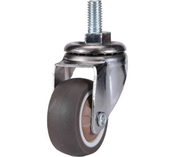 Колесо поворотное на штыре Brante 40 мм с подшипником TPR комплект 2 колеса 659126