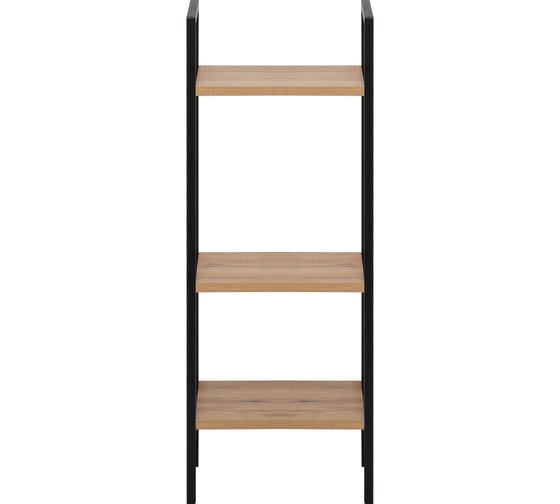 Стеллаж Leset Стилвуд 13 узкий, 3 полки, Черный/Дуб крафт золотой 3001-1248