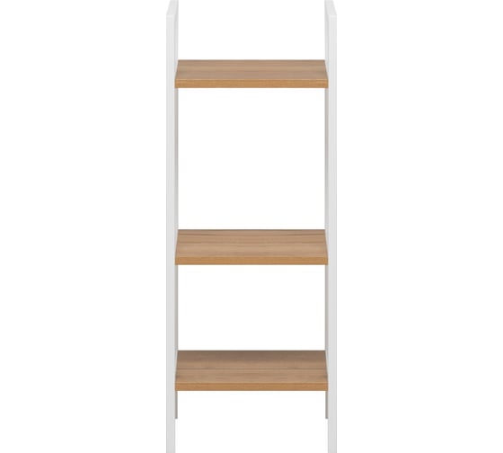 Стеллаж Leset Стилвуд 13 узкий, 3 полки, Белый/Дуб крафт золотой 3001-1250