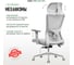 Кресло компьютерное Floky Ember Flow 1 Grey 12