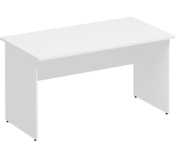 Стол письменный Юнитекс Комфорт 140_75_75, белый премиум К.103_БП