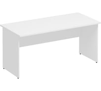 Стол письменный Юнитекс Комфорт 160_75_75, белый премиум К.104_БП
