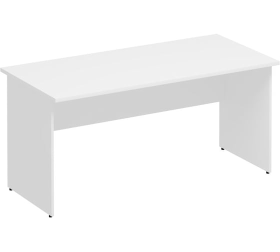 Стол письменный Юнитекс Комфорт 160_75_75, белый премиум К.104_БП