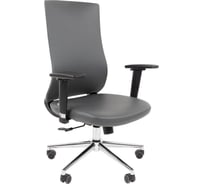 Офисное кресло Chairman 500LUX экокожа cерый БП 00-07210652