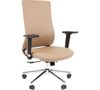 Офисное кресло Chairman 500LUX экокожа бежевый БП 00-07210651