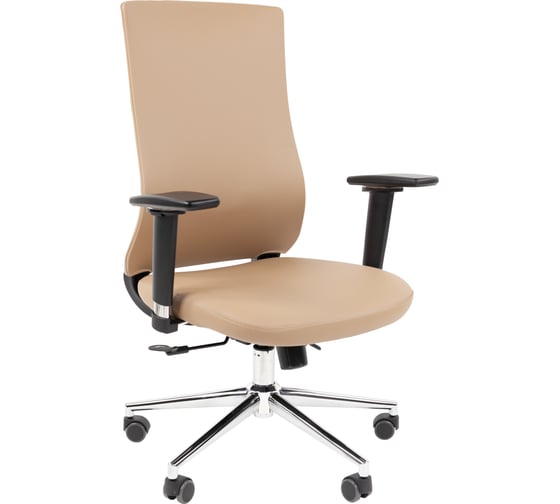 Офисное кресло Chairman 500LUX экокожа бежевый БП 00-07210651