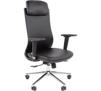 Офисное кресло Chairman 500LUX экокожа черный 00-07184480