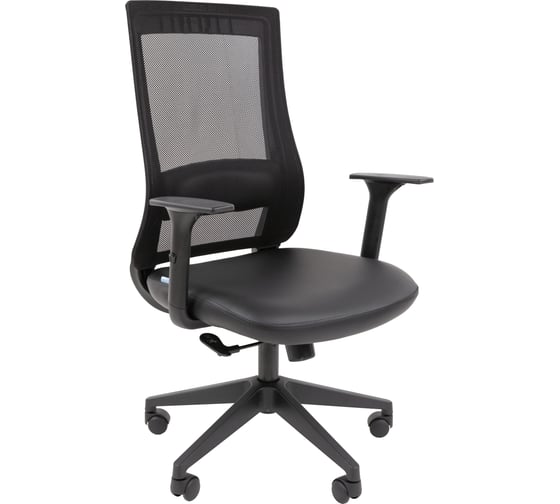 Офисное кресло Chairman 500LT экокожа черный/TW-01 черный Б/П 00-07187916