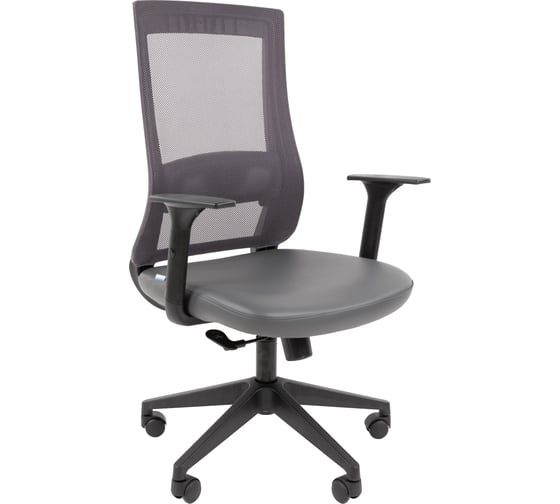 Офисное кресло Chairman 500LT экокожа серый/TW-04 серый Б/П 00-07187917